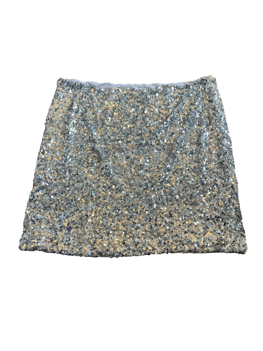 Sparkly Silver Sequin Skirt